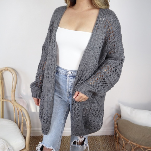 Bohemian Longline Oversized Cardigan - Picture 4 of 7